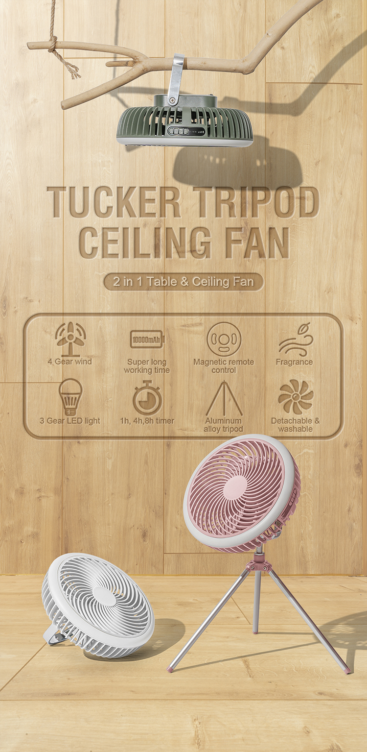Portable Camping Fan YWF018 detail view