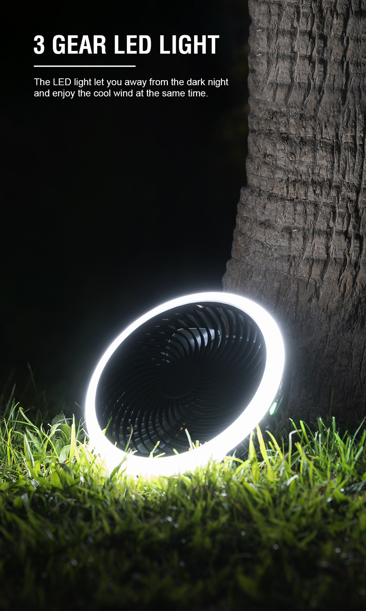 Portable Camping Fan YWF018 detail view
