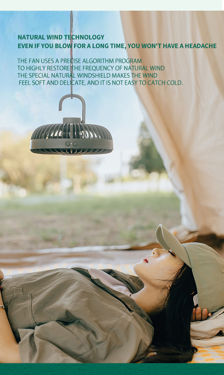 Portable Camping Fan YWF017 detail view