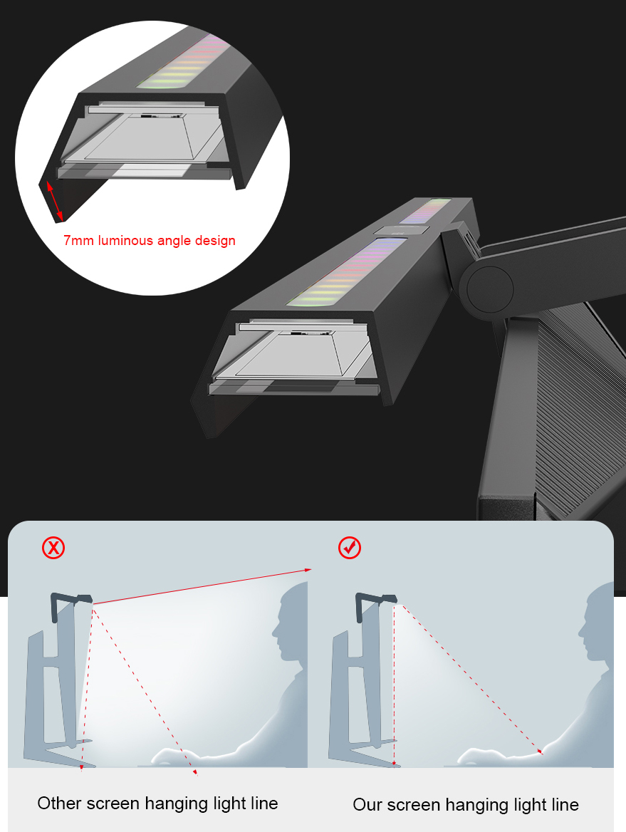 Monitor Light Bar YWD004 detail view